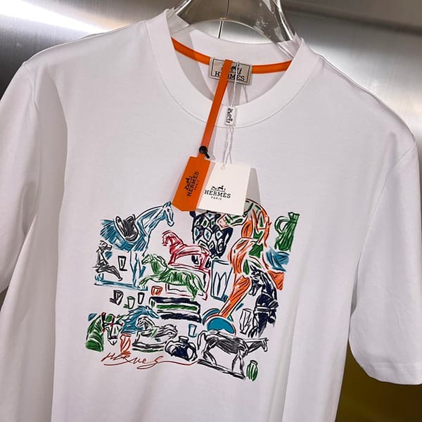 新デザインエルメス パロディ カプセルスポーツ カットソーＴシャツ 2色 erx72821
